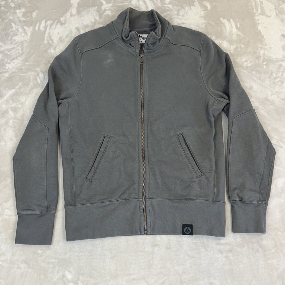 American Giant Sweatshirt Adult Medium Grey Cotton USA Made Heavyweight Full Zip